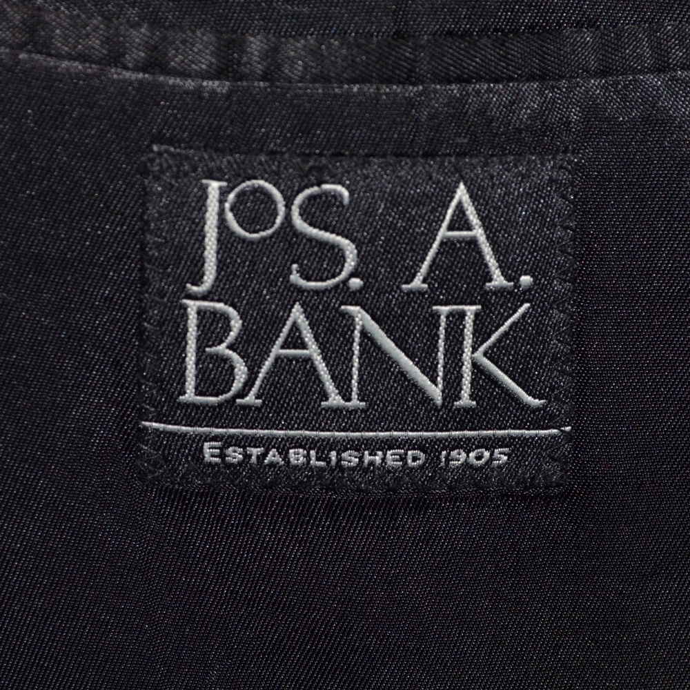 Jos A Bank 46R Sport Coat Blazer Suit Jacket Black - Picture 7 of 8